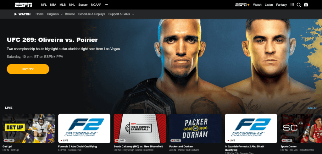 WatchESPN Play - Free Sports Streaming Website