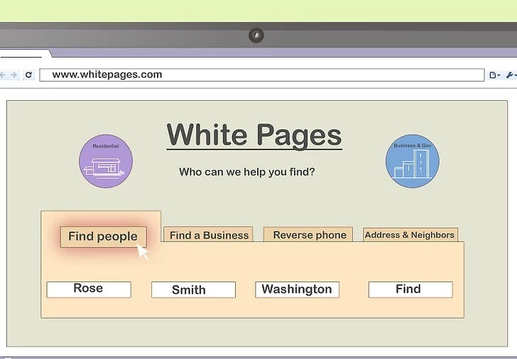 White Pages Homepage