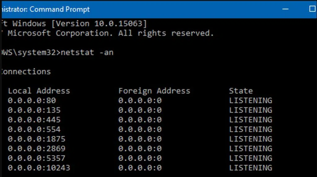 Command Prompt Results - Discord IP Address Finder