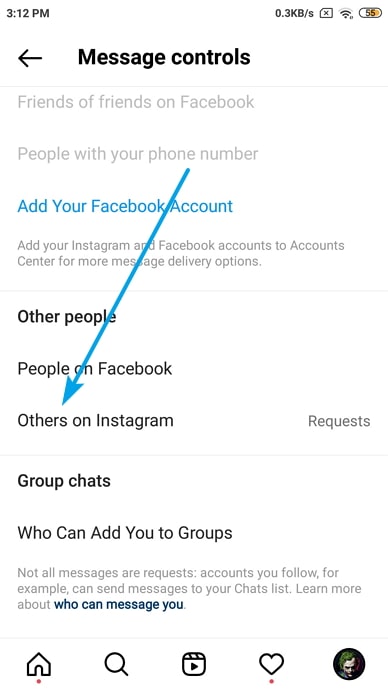 Messages Controls Messages to Disable Direct Messages (DMs) on Instagram